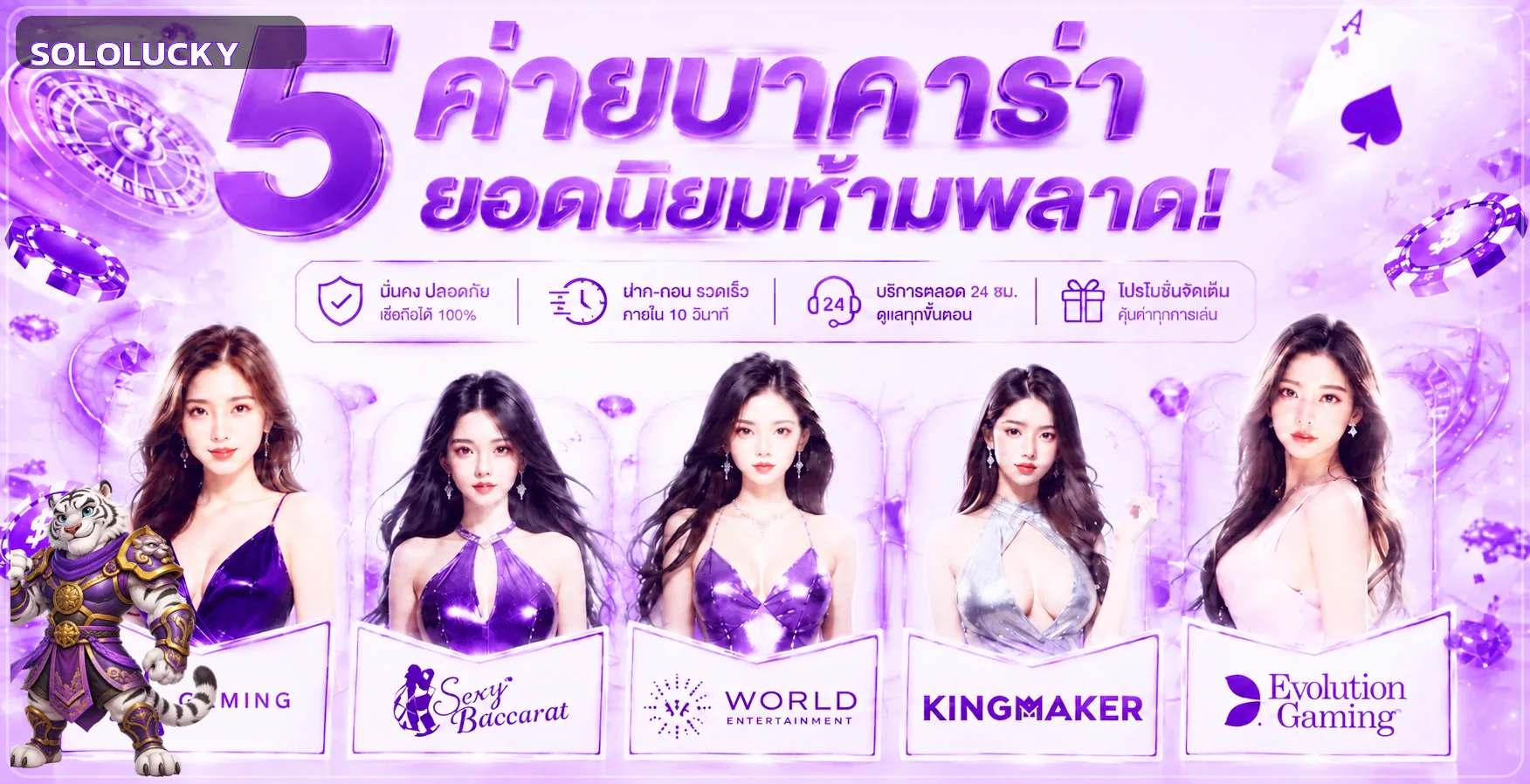ภาพรวมค่ายเกมและบริการ SOLOLUCKY